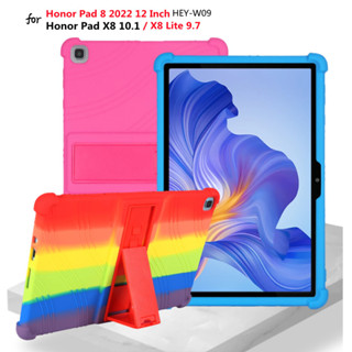 Honor Pad 8 2022 12 Inch HEY-W09 Honor Pad X8 Lite 10.1 9.7 Inches Case With Holder Tablet PC Shockproof Stand Cover Protective Shell Soft Silicon Cover