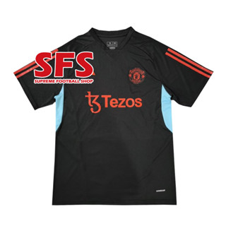 【SFS】เสื้อกีฬาแขนสั้น ลายทีมชาติฟุตบอล U MU 23-4 ชุดเยือน ทรงหลวม คุณภาพสูง ไซซ์ S-2XL