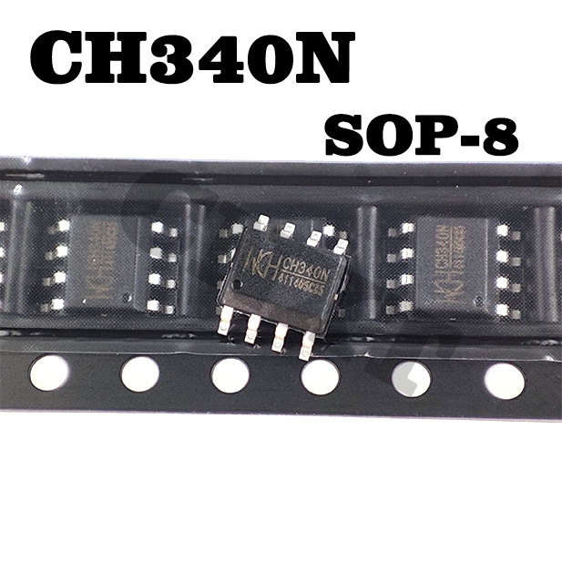 CH340N CH340 SOP-8 5 ~ 10 ชิ้น/ล็อต USB to Serial Port Chip pxb6