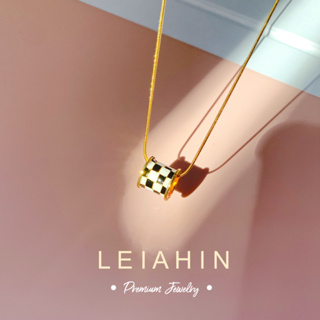 LEIAHIN สร้อยคอโชคเกอร์ จี้เพทาย 18k ปรับขนาดได้ เครื่องประดับแฟชั่นเกาหลี สวยงาม ของขวัญวันเกิด สําหรับผู้หญิง