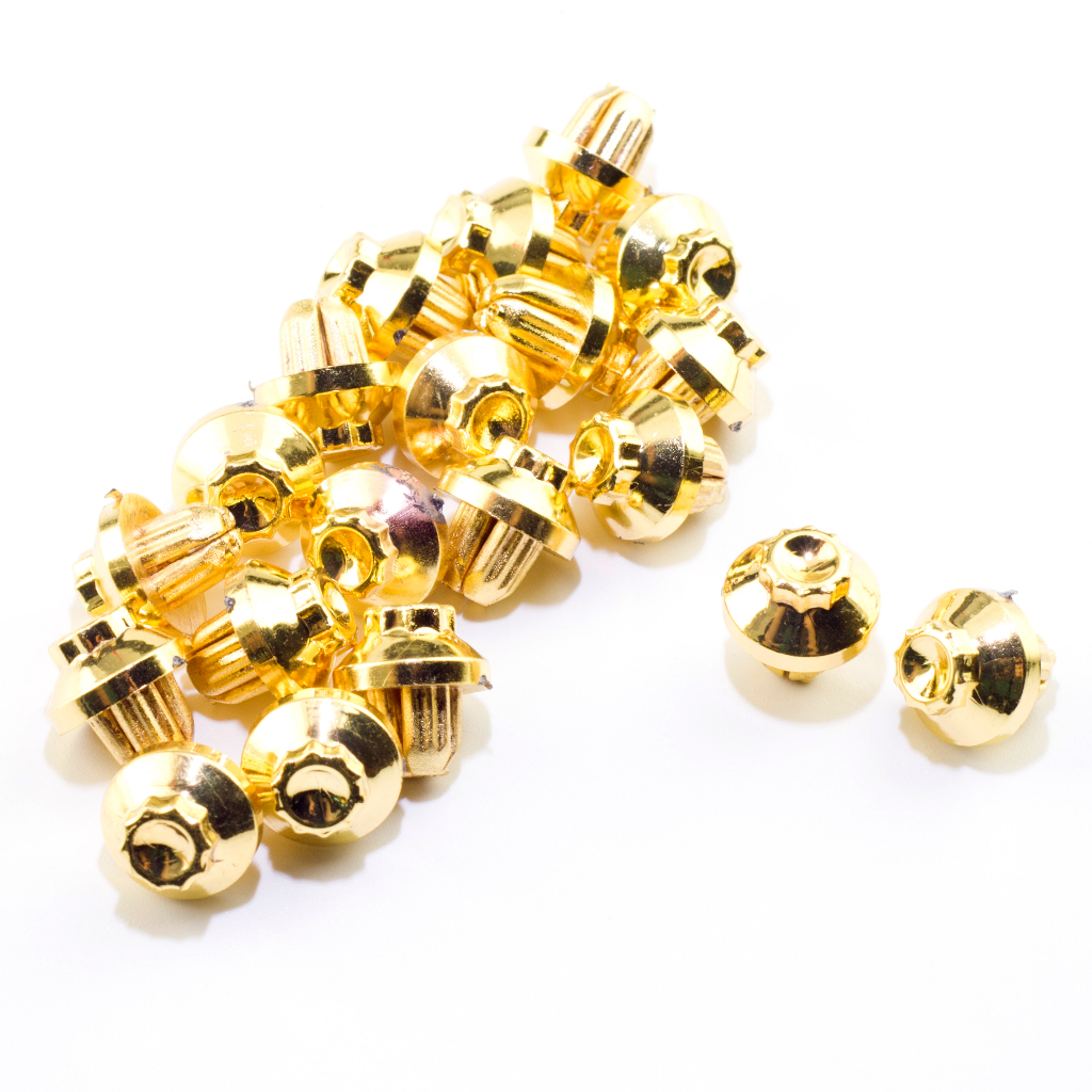 25 ชิ้น Universal ล้อ Rivets ถั่วสําหรับ BBS RS Rim Lip ตกแต่งเปลี่ยน Rivets สีดําเงินทอง
