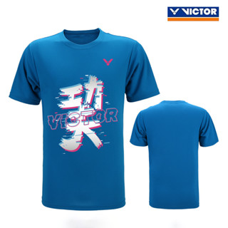 Victors ใหม่ เสื้อกีฬาแบดมินตัน เสื้อแข่งขัน แขนสั้น แห้งเร็ว คู่รัก เสื้อยืดเทนนิส เกาหลี ฝึกอบรม เสื้อผ้าทัวร์นาเมนต์ เสื้อยืด