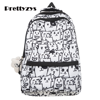Backpack Prettyzys 2023 Korean Student Bag Large capacity School 14 inch For Boy And Girs