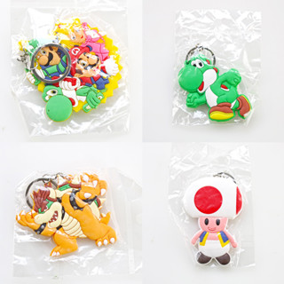 พวงกุญแจยางนุ่ม จี้ฟิกเกอร์ Super Mario Bros Mario Luigi Bowser Yoshi Wario Toad Goomba Peach ของเล่นสําหรับเด็ก