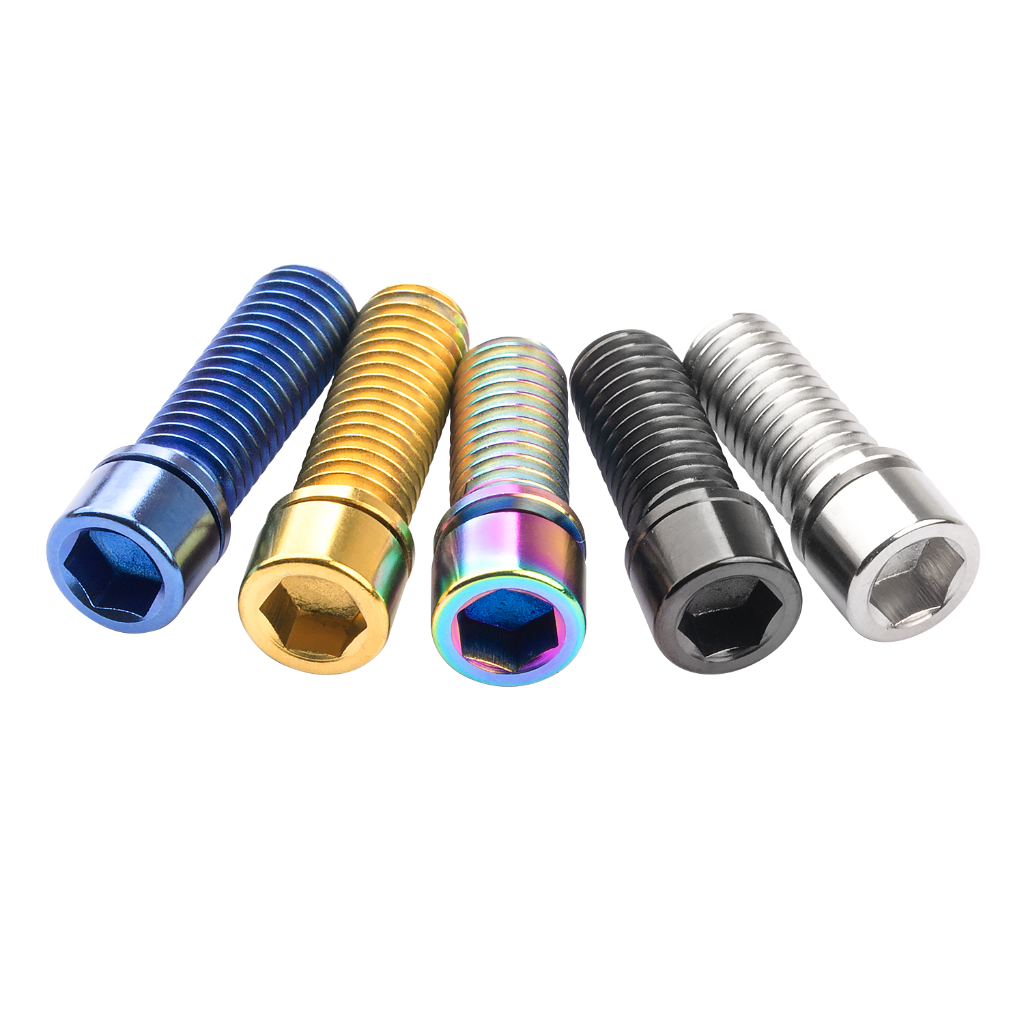 Wanyifa M8x20 25 มม. ปั่นจักรยานไทเทเนียม Ti Allen Stigma หัวสายฟ้าสําหรับสกรูจักรยานก้าน BMX - รูปที่ 2