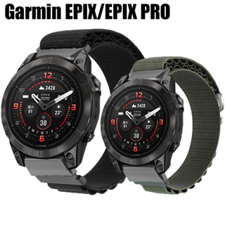 สายนาฬิกาข้อมือไนล่อน แบบนิ่ม สําหรับ Garmin EPIX Pro 51 มม. 47 มม. 42 มม.