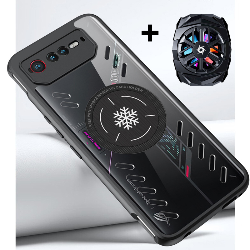 สําหรับ Asus ROG 6 Pro Cooling Case สําหรับ ROG 7 Graphene อลูมิเนียมเกมกระจายความร้อน + หม้อน้ําสําหรับโทรศัพท์ ROG 6 / 6D