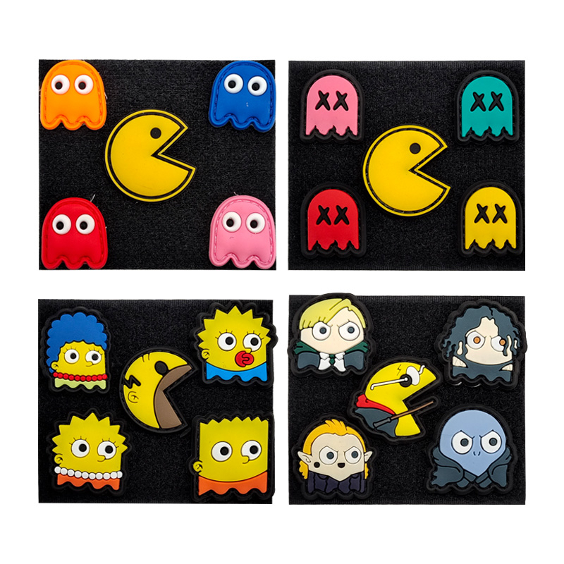 ป้ายยาง PVC ลายการ์ตูนซิมป์สัน ขนาดเล็ก พร้อมตะขอ สําหรับกินถั่ว