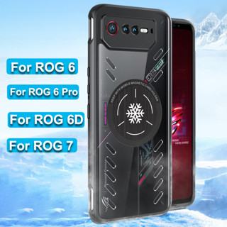 เคสโทรศัพท์มือถือ แบบแม่เหล็ก กระจายความร้อน กันกระแทก สําหรับ Asus ROG Phone 7 ROG7 ROG 6 6D 6 Pro ROG6Pro