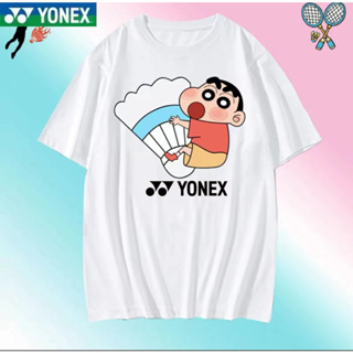 ใหม่ Yonex ชุดเสื้อกีฬาแขนสั้น ระบายอากาศ แห้งเร็ว ซับเหงื่อ ใส่สบาย เหมาะกับฤดูร้อน สําหรับผู้ชาย และผู้หญิง 2023