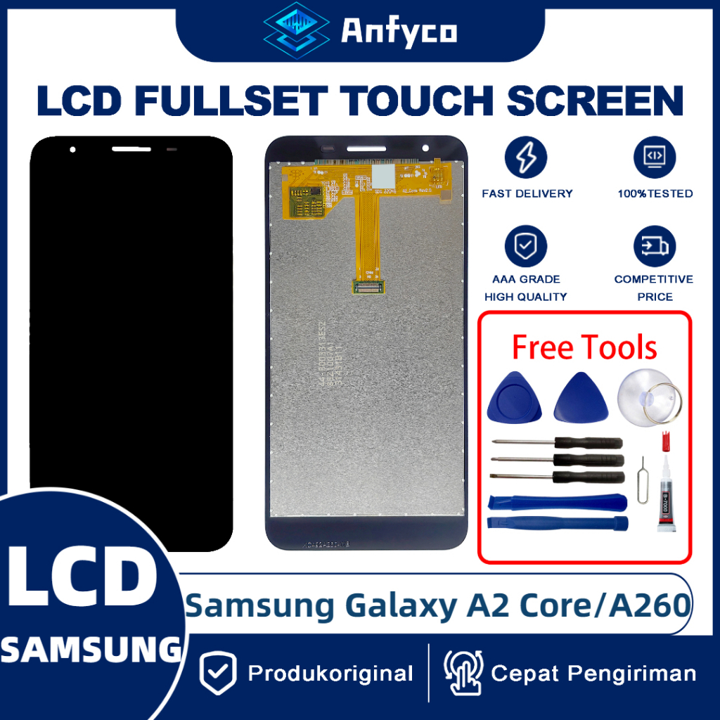 Samsung Galaxy A2 Core(A260)/Samsung Galaxy J2 Core(J260) หน้าจอสัมผัส LCD ดิจิไทเซอร์ พร้อมเครื่องมือซ่อมแซม สําหรับฟรี