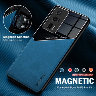 เคสโทรศัพท์หนัง TPU นิ่ม กันกระแทก พร้อมที่ตั้งวางแม่เหล็ก สําหรับ Xiaomi Poco F5 5G 6.67 นิ้ว 23049PCD8G F4 GT F 5 x4 X5 Pro 5G