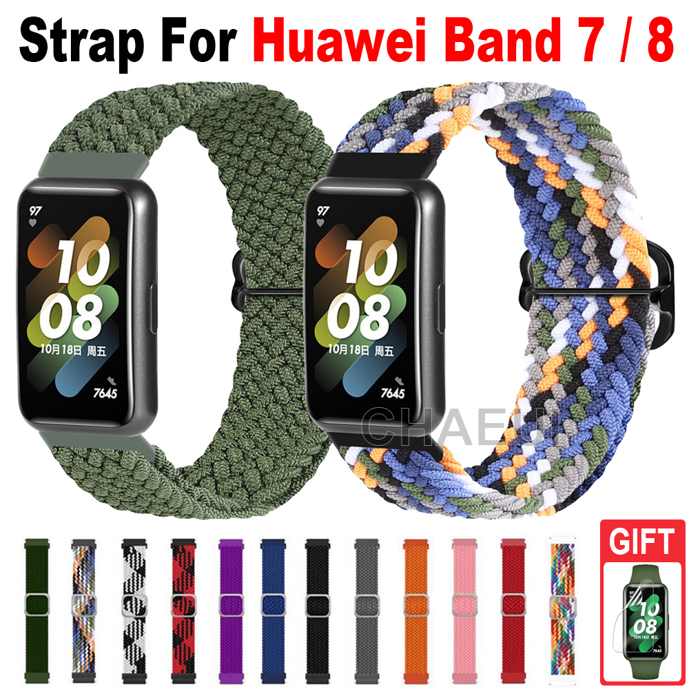 การเปลี่ยนสร้อยข้อมือสายไนลอนสําหรับ Huawei Band 7 / 8 / 9 / 10