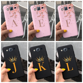 เคสโทรศัพท์มือถือ ซิลิโคนนุ่ม ลายตัวอักษร มงกุฎ ซากุระ แฟชั่น สําหรับ Samsung Galaxy J7 Core J7 Nxt J7 Neo J7 2015 SM-J700F J701M