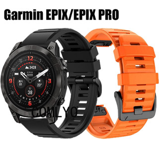 สายนาฬิกาข้อมือซิลิโคน ปลดเร็ว สําหรับ Garmin EPIX PRO 51 มม. 47 มม.