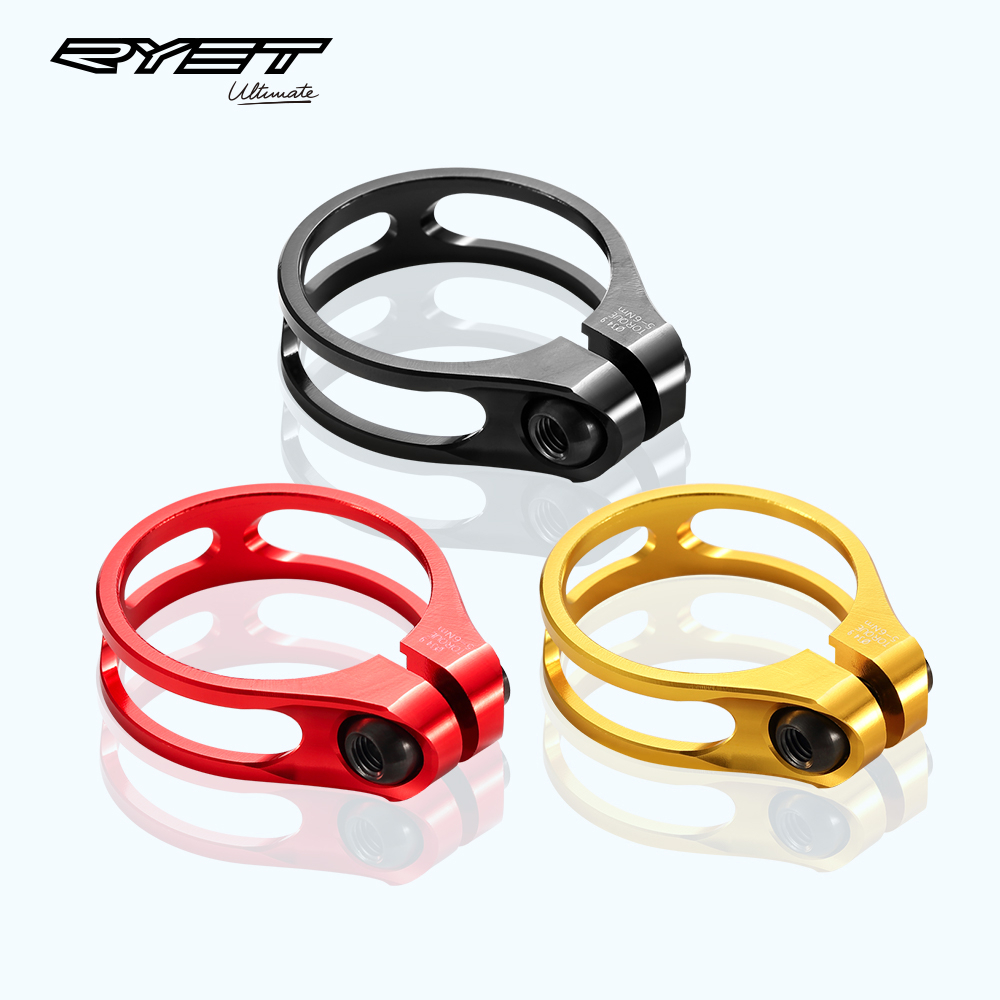 สต็อกพร้อม! SuperLight จักรยานจักรยานที่นั่งโพสต์ CLAMP CNC อลูมิเนียมขี่จักรยานอานที่นั่งโพสต์ CLAMP สําหรับ 27.2/30.8/31.6 มม. Bik Seatpost