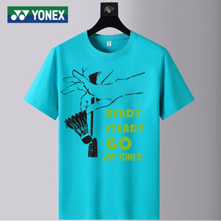 Yonex ใหม่ เสื้อยืดแบดมินตัน แขนสั้น ระบายอากาศ แห้งเร็ว สําหรับผู้ชาย และผู้หญิง 2023