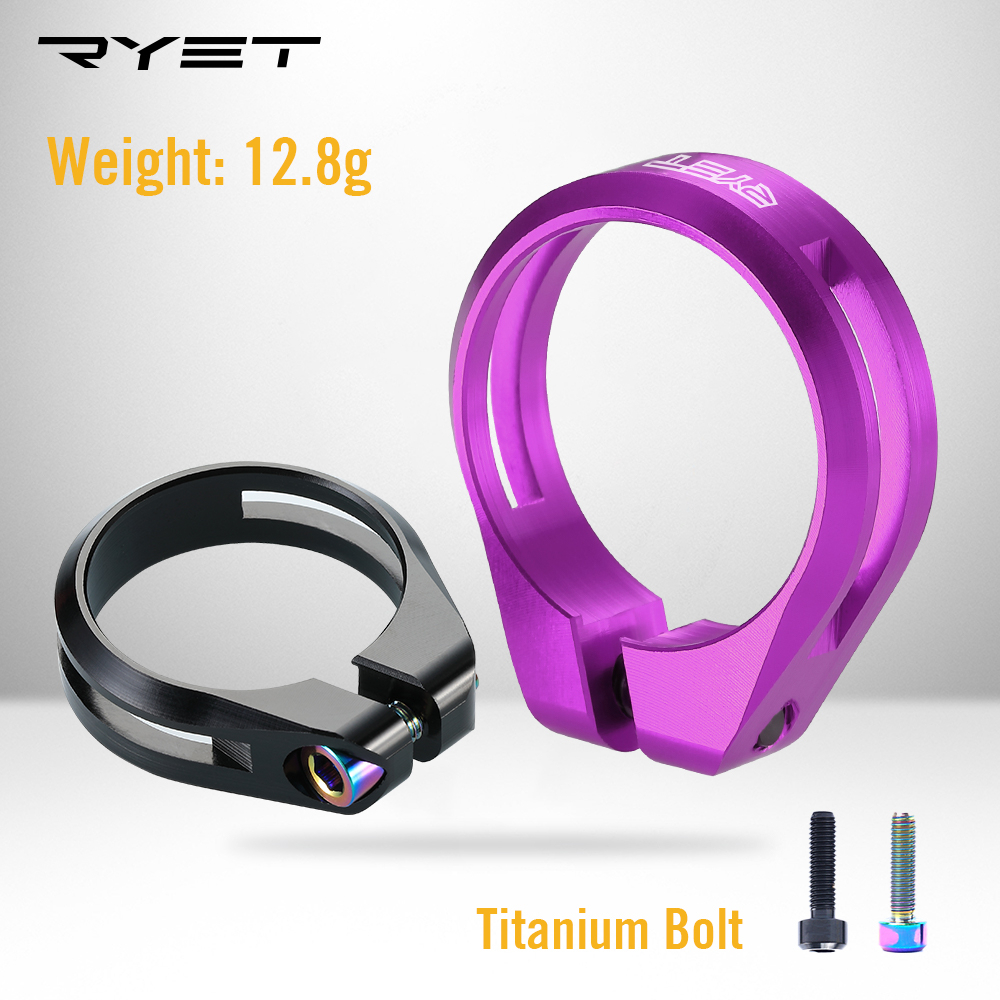 สต็อกพร้อม! Light จักรยานที่นั่งโพสต์ CLAMP CNC อลูมิเนียมขี่จักรยานอานจักรยานที่นั่งโพสต์ CLAMP สําหรับ 27.2/30.8/31.6 มม. Bik Seatpost
