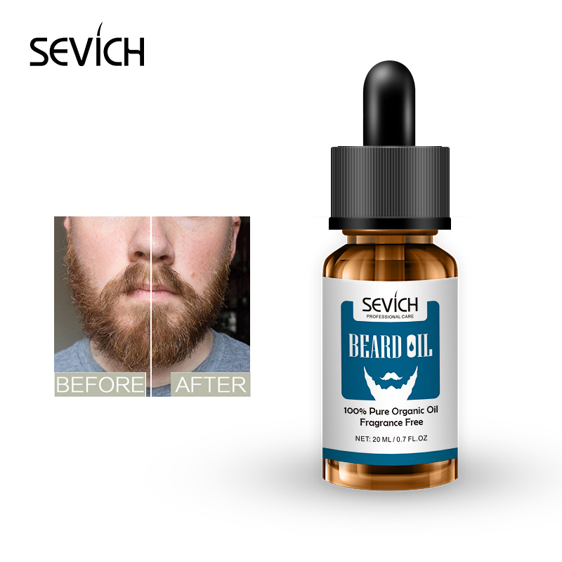 SEVICH Beard Growth oil น้ำมัน 100% ให้ความชุ่มชื้น แบบธรรมชาติสำหรับหนวดเคราผู้ชาย