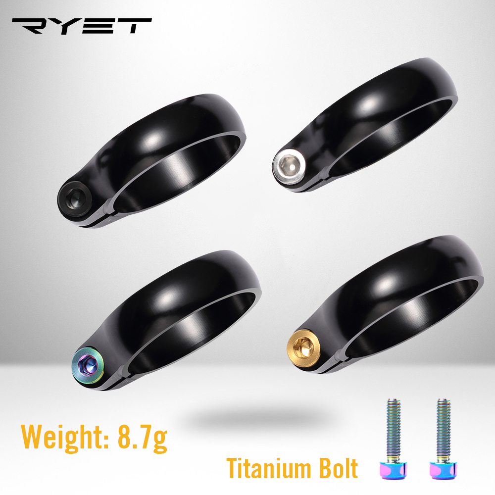 ข้อเสนอแฟลช!แคลมป์หนีบอานนั่งจักรยาน ไทเทเนียมอัลลอย CNC น้ําหนักเบา สําหรับอาน 27.2 30.8 31.6 มม.