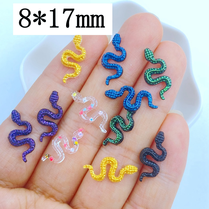 ชุดงูเรซิ่นแวววาว ขนาดเล็ก 8×17 มม. สําหรับตกแต่งเล็บ งานฝีมือ 50 ชิ้น ราคา ถูกที่สุด ดีลบีเคเค แกลเลอรีภาพที่ 2