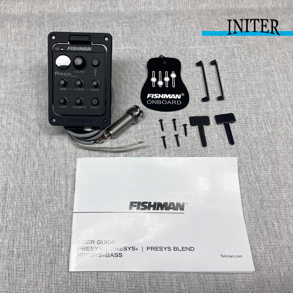 ของแท้ flshman PSY-301 Pickup กีต้าร์โปร่ง EQ แบตเตอรี่ Excluding
