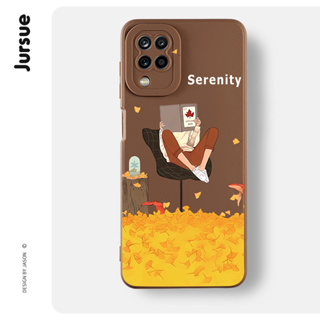 JURSUE เคสซัมซุง เคสซิลิโคนนุ่มขอบเหลี่ยมกันกระแทกน่ารักตลก เคสโทรศัพท์ SAMSUNG A03 A12 A13 A51 A32 A52 A52S 5G M12 M32 พลัส XYH1768