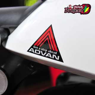 Jdm สติกเกอร์โลโก้ ADVAN Die Cut Auto Racing Drifting สําหรับติดกันชนรถยนต์ รถจักรยานยนต์ JDM