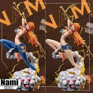 โมเดลฟิกเกอร์ PVC รูปปั้นอนิเมะ One Piece Nami เซ็กซี่ ขนาด 29 ซม. ของเล่นสะสม สําหรับเด็ก