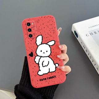 เคสโทรศัพท์มือถือ Tpu ขอบตรง ลายกระต่าย สําหรับ Huawei P40 Huawei P40 PRO Huawei P40PRO Plus Huawei P50 P50E Huawei P50 PRO Huawei NOVA9