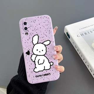 เคสโทรศัพท์มือถือ Tpu ขอบตรง ลายกระต่าย สําหรับ Huawei P20 Huawei P20 PRO Huawei P20 Lite 4G Huawei P30 Huawei P30 PRO Huawei P30 Lite