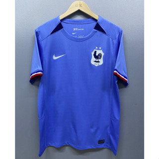 เสื้อกีฬาแขนสั้น ลายทีมชาติฟุตบอล France 2023/24 ชุดเหย้า สําหรับผู้ชาย