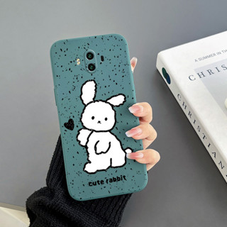 เคสโทรศัพท์มือถือ Tpu ขอบตรง ลายกระต่าย สําหรับ Huawei Mate 10 Huawei Mate 10 PRO Huawei Mate 20 Huawei Mate 20 PRO Huawei Mate 20X 5g Huawei Y7 2019