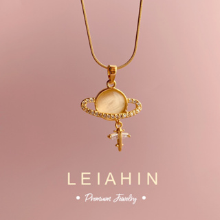 LEIAHIN สร้อยคอสเตนเลส ทอง 18k จี้เครื่องบิน ของขวัญวันเกิด สไตล์เกาหลี สําหรับผู้หญิง พร้อมส่ง