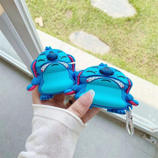 เคสหูฟังซิลิโคน ลายการ์ตูน Stitch น่ารัก กันตก สําหรับ AirPods 1 2 3 Pro