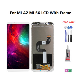 จอแสดงผล LCD พร้อมกรอบ แบบเปลี่ยน สําหรับ Xiaomi MI 6X MI A2