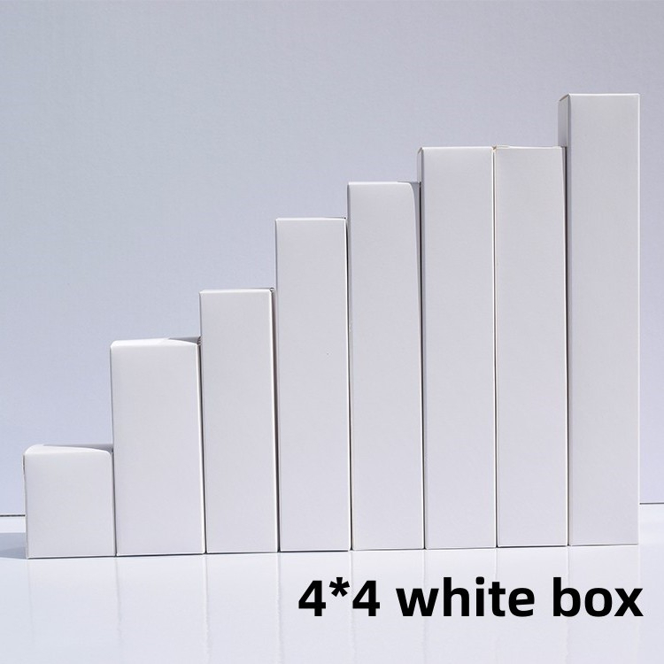 50ชิ้น/ล็อต3*3เซนติเมตร4*4เซนติเมตรยาวกล่องสี่เหลี่ยมสี่เหลี่ยมว่างเปล่ากล่องขนาดเล็กสีขาวกระดาษแข็งบรรจุภัณฑ์กล่องกระดาษขนาดต่างๆ