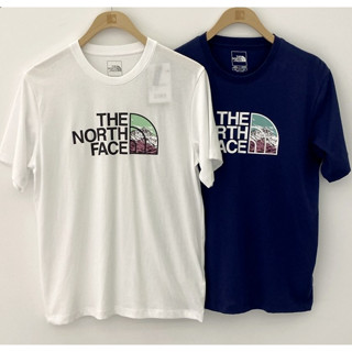 ใหม่ TheNorthFace เสื้อยืดแขนสั้น ผ้าฝ้าย ระบายอากาศ พิมพ์ลาย สําหรับผู้ชาย และผู้หญิง 7QUP