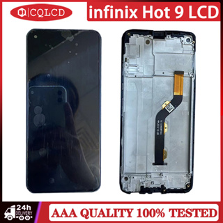 Infinix Hot 9 X655 อะไหล่หน้าจอ LCD พร้อมกรอบหน้าจอ แบบเปลี่ยน