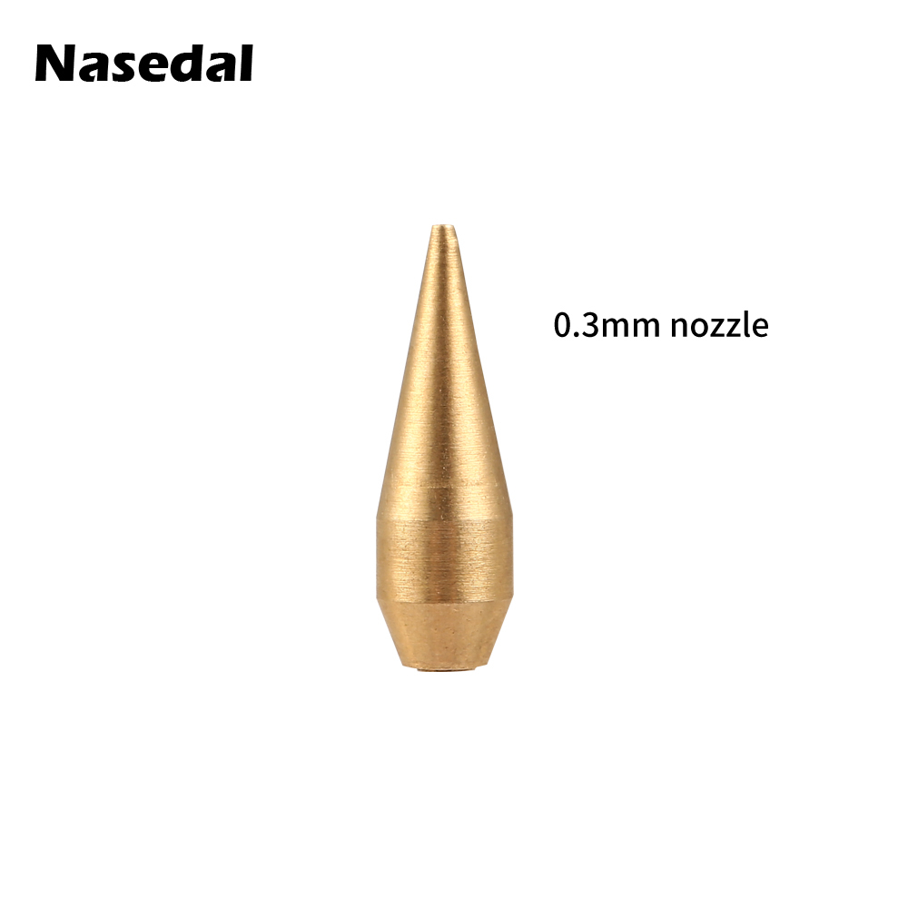 Nasedal 0.8 มม.0.5 มม.0.3 มม.Airbrush เข็มหัวฉีดสําหรับ NT-116B NT-183 Airbrushes สเปรย์เครื่องมือพ่นสีอุปกรณ์เสริม