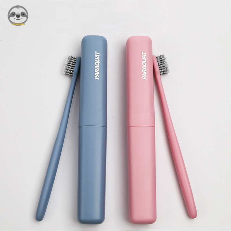 [พร้อมส่ง] ชุดแปรงสีฟัน Muji สไตล์ญี่ปุ่น หัวเล็ก แบบพกพา