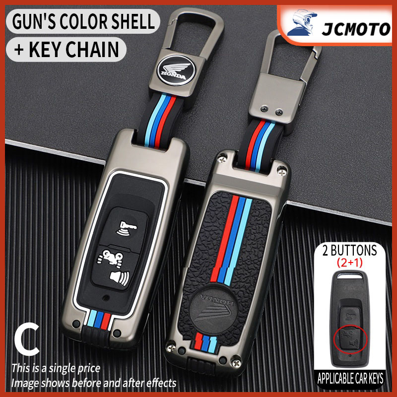 เคสกุญแจรถจักรยานยนต์ ซิลิโคนอัลลอย 2/3 ปุ่ม และที่ใส่กุญแจ สําหรับ Honda pcx 160 adv 160 2023