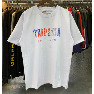 ใหม่ Trapstar เสื้อยืดลําลอง แขนสั้น ลายพราง สําหรับผู้ชาย ผู้หญิง