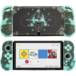 เคสซิลิโคนนิ่ม เรืองแสง สําหรับ Nintendo Switch OLED (Zelda Lost Ruins)