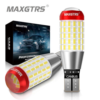 Maxgtrs หลอดไฟถอยหลัง LED W16W T15 921 912 สีขาว สําหรับจอดรถยนต์ 2 ชิ้น