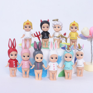 โมเดลฟิกเกอร์ PVC รูปยูนิคอร์น ปีศาจ เป็ด ยูนิคอร์น ขนาดเล็ก สีเหลือง ของเล่นสําหรับเด็ก จํานวน 1 ชิ้น