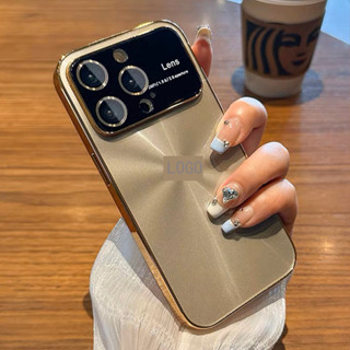 【CD textures/Hard case/Gold】เคส compatible for iPhone 11 12 13 14 pro max case