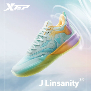 Xtep J Linsanity 2.0 รองเท้าบาสเก็ตบอล ข้อสั้น คาร์บอน ทนต่อการสึกหรอ สําหรับผู้ชาย