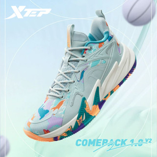 Xtep COMEBACK 1.0 V2 รองเท้าบาสเก็ตบอล ดูดซับแรงกระแทก สําหรับผู้ชาย