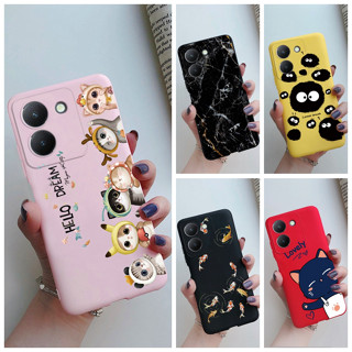 เคสโทรศัพท์ ซิลิโคนนิ่ม ลายการ์ตูนน่ารัก แฟชั่น สําหรับ Vivo Y36 5G Y36 Y 36